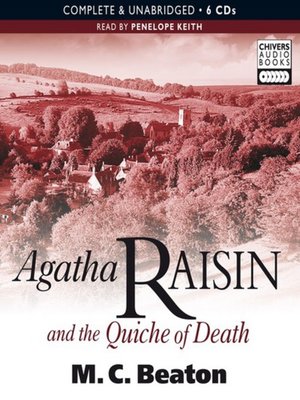 cover image of Agatha Raisin and the quiche of death